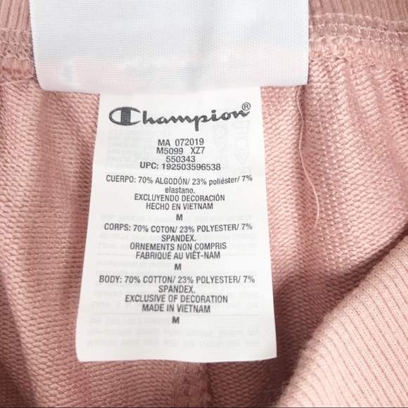 CHAMPION Heritage Dream Pink Logo Track Pants NWT M - Picture 8 of 11